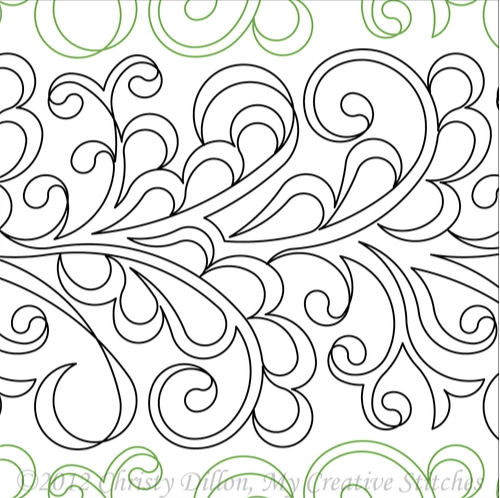 Lucy's E2E – 12” Paper Pantograph - Maple Leaf Quilting Company Ltd.