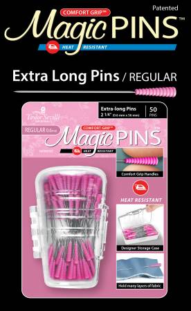 Magic Pins Extra Long Regular 50pc (219546) - Maple Leaf Quilting Company Ltd.