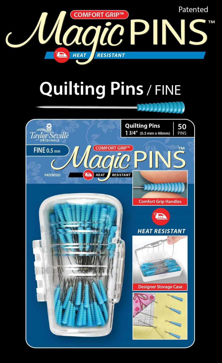 Magic Pins Quilting Fine 50pc (219560) - Maple Leaf Quilting Company Ltd.