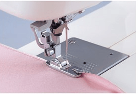Narrow hem foot, 5mm Narrow hem foot, 5mm (BM, CE, JX, LS, LX, SC, XB, XL, XR models) - Maple Leaf Quilting Company Ltd.