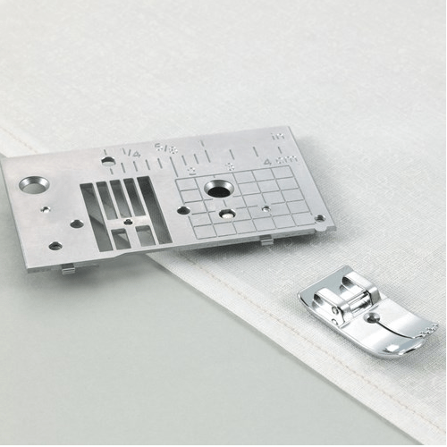 Needle plate, straight stitch - Maple Leaf Quilting Company Ltd.