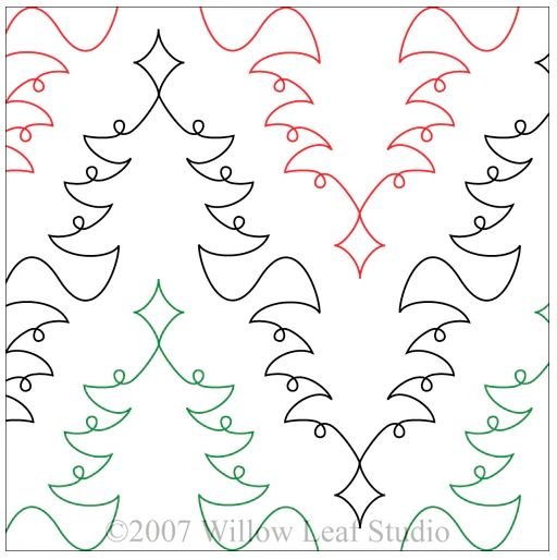 O Christmas Tree – 11” Paper Pantograph - Maple Leaf Quilting Company Ltd.