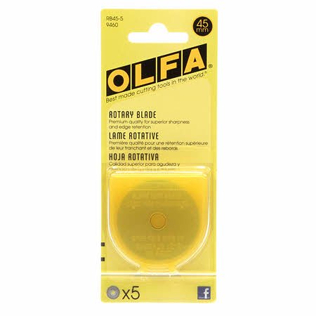OLFA Rotary Blade 45mm 5ct (RB45 - 5) - Maple Leaf Quilting Company Ltd.