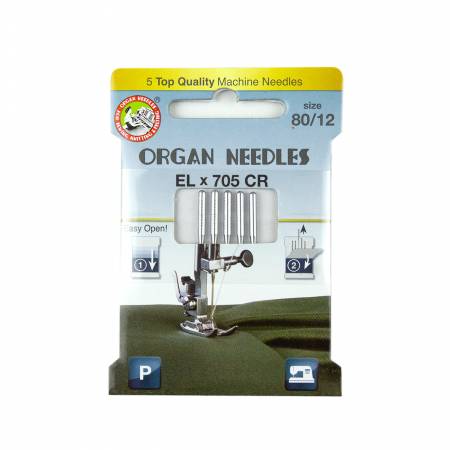 Organ Needles ELx705 Chromium Size 80/12 Eco Pack (3000126) - Maple Leaf Quilting Company Ltd.