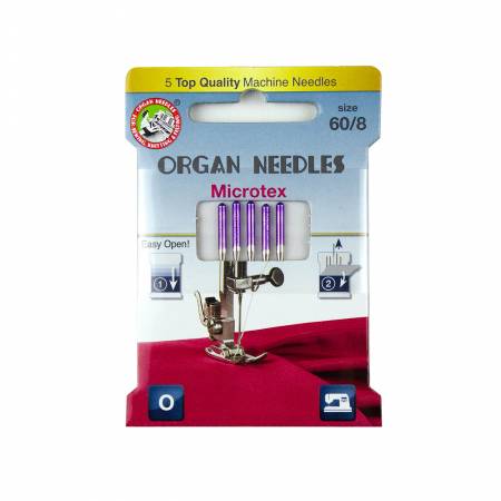 Organ Needles Microtex Size 60/8 Eco Pack (3000118) - Maple Leaf Quilting Company Ltd.