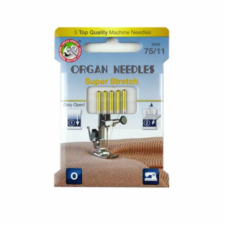 Organ Needles Super Stretch Size 75/11 Eco Pack - Maple Leaf Quilting Company Ltd.