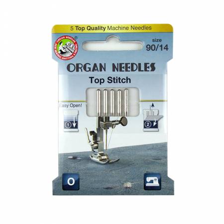 Organ Needles Top Stitch Size 90/14 Eco Pack (3000125) - Maple Leaf Quilting Company Ltd.
