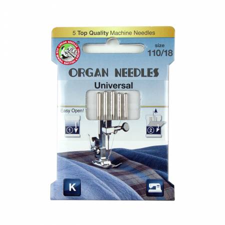 Organ Needles Universal Size 110/18 Eco Pack - Maple Leaf Quilting Company Ltd.