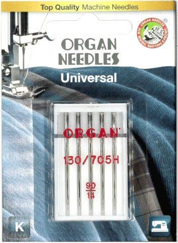 Organ Needles Universal Size 90/14 5 Pack - Maple Leaf Quilting Company Ltd.
