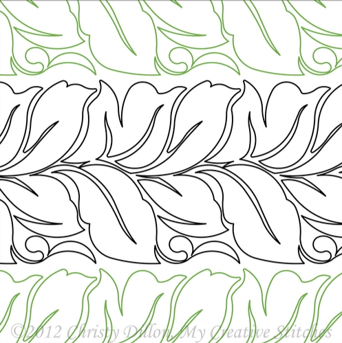 Organic – 8” Paper Pantograph - Maple Leaf Quilting Company Ltd.