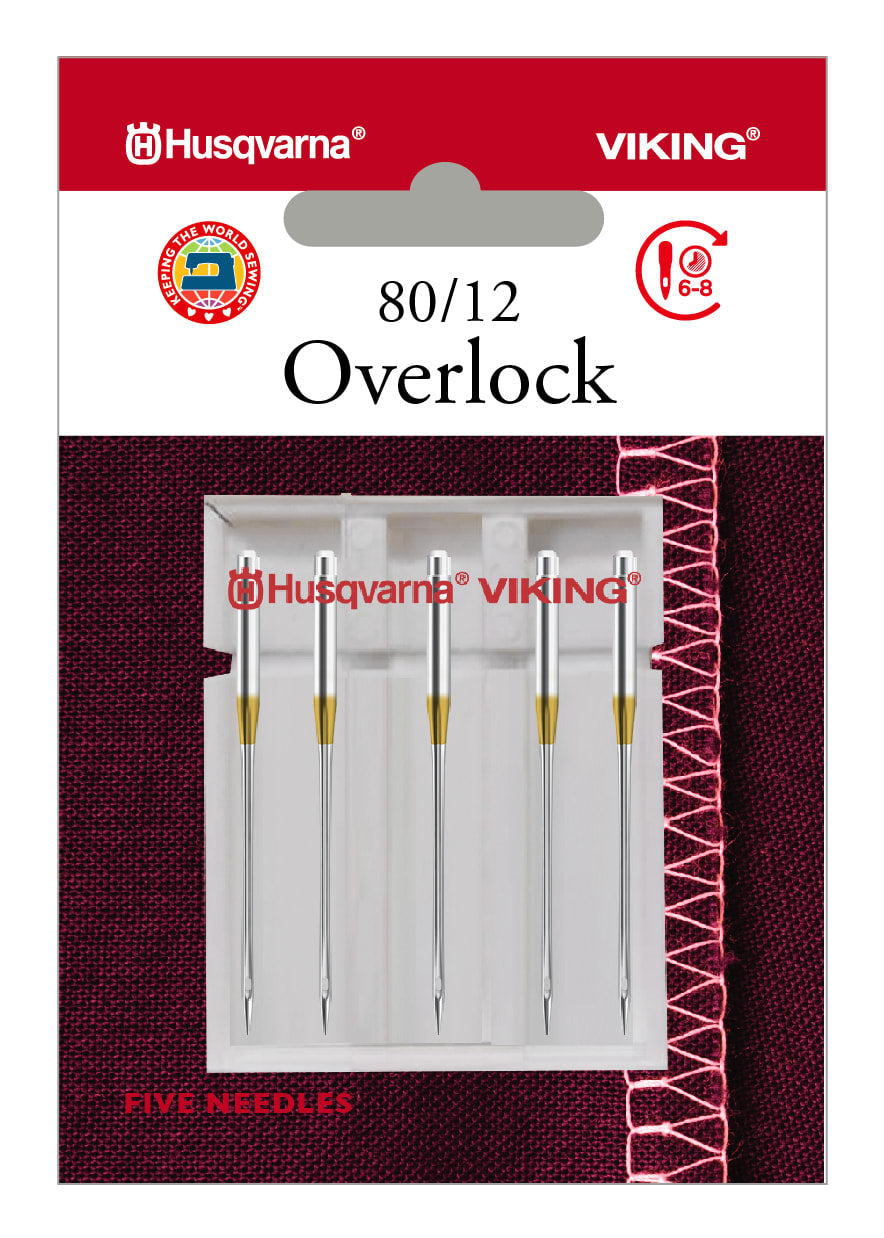 Husqvarna Viking Needles OVERLOCK SIZE 80/12, 5-PACK (920680096)