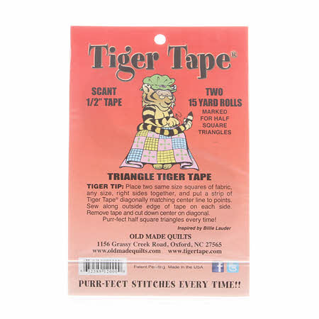 Tiger Tape Half Square Triangle Tape
