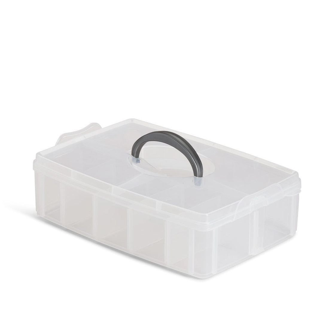 Plastic Carrying Case Organizer - Fits 10 x Glide 1000m spools - Maple Leaf Quilting Company Ltd.