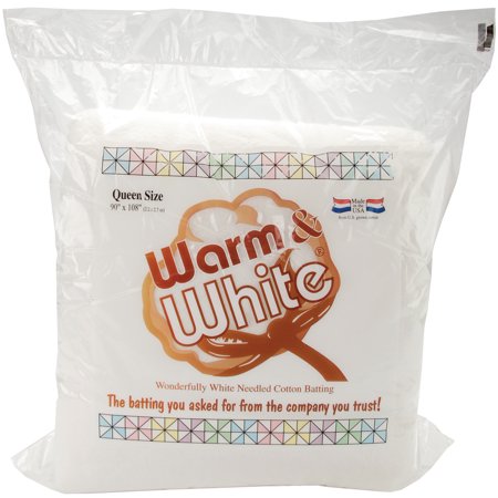 Warm & White Batting- Queen Size - 90" x 108" Bagged (W2442WN)