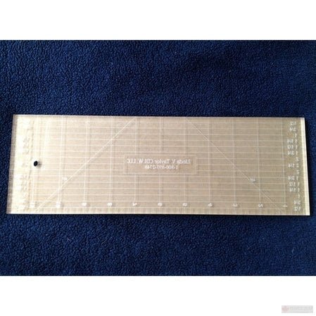 Rectangular Ruler 12" x 4" Ruler by Linda V. Taylor - Maple Leaf Quilting Company Ltd.