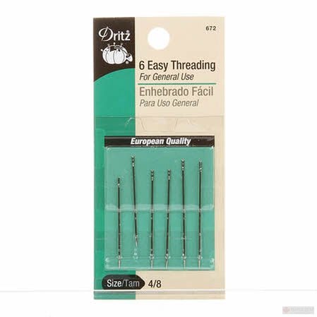 Self / Easy Threading Hand Needle Sizes 4/8 (6ct) (672) - Maple Leaf Quilting Company Ltd.