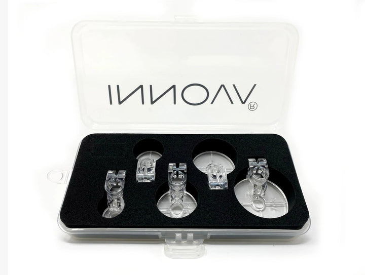 Set of Clear Plastic Echo Feet - Maple Leaf Quilting Company Ltd.