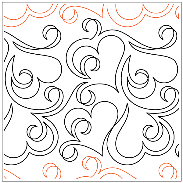 Signed, Sealed, Delivered - 9.75" Paper Pantograph - Maple Leaf Quilting Company Ltd.