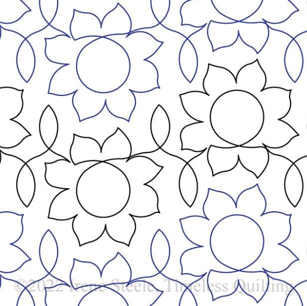 Simple Sunflowers WL - 9" Paper Pantograph
