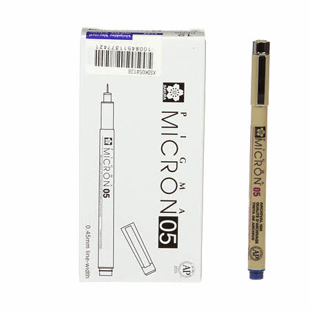 Pigma Micron Pen - Royal .45mm Size 05 (PERMANENT INK)