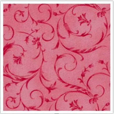 Soft Red Vine Beautiful Backing 108" Cotton (MASQB100 - P) – Sold in UNITS of ¼ metre - Maple Leaf Quilting Company Ltd.