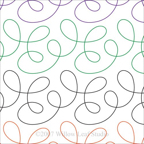 Spring Thing – 4.5” Paper Pantograph - Maple Leaf Quilting Company Ltd.