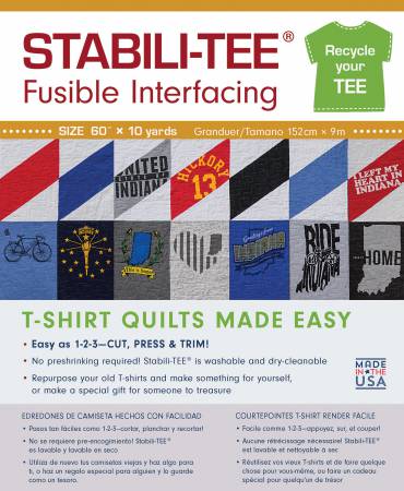 Stabili - TEE Fusible Interfacing Bolt - Sold in 1/4 metre units - Maple Leaf Quilting Company Ltd.