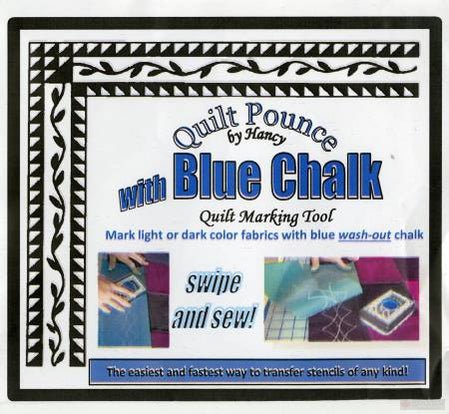 Stencil Chalk Transfer Quilt Pounce Pad Blue - Wash Off (QPB) - Maple Leaf Quilting Company Ltd.