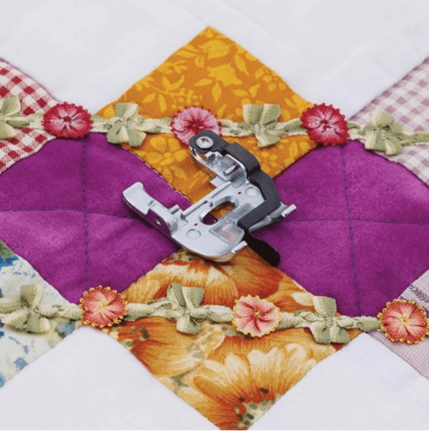 Stitch in the ditch dual feed foot for XV and V - Series - Maple Leaf Quilting Company Ltd.