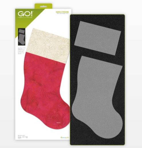 GO! Santa Stocking Die (55854)-Accuquilt-Accuquilt-Maple Leaf Quilting Company Ltd.