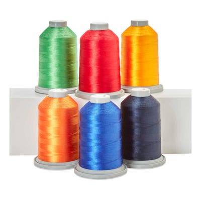 Glide Thread Kit: The Main Ingredients - Glide 5,500yds - Six Bright Colors (60135)