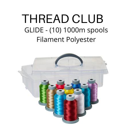 Thread Club | GLIDE 40wt (10 Spools of 1000m) - Maple Leaf Quilting Company Ltd.
