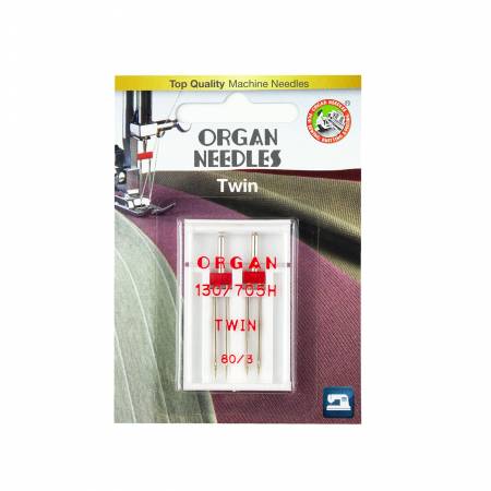 Twin Size 80/3mm, 2 Needles per blister pack - Maple Leaf Quilting Company Ltd.