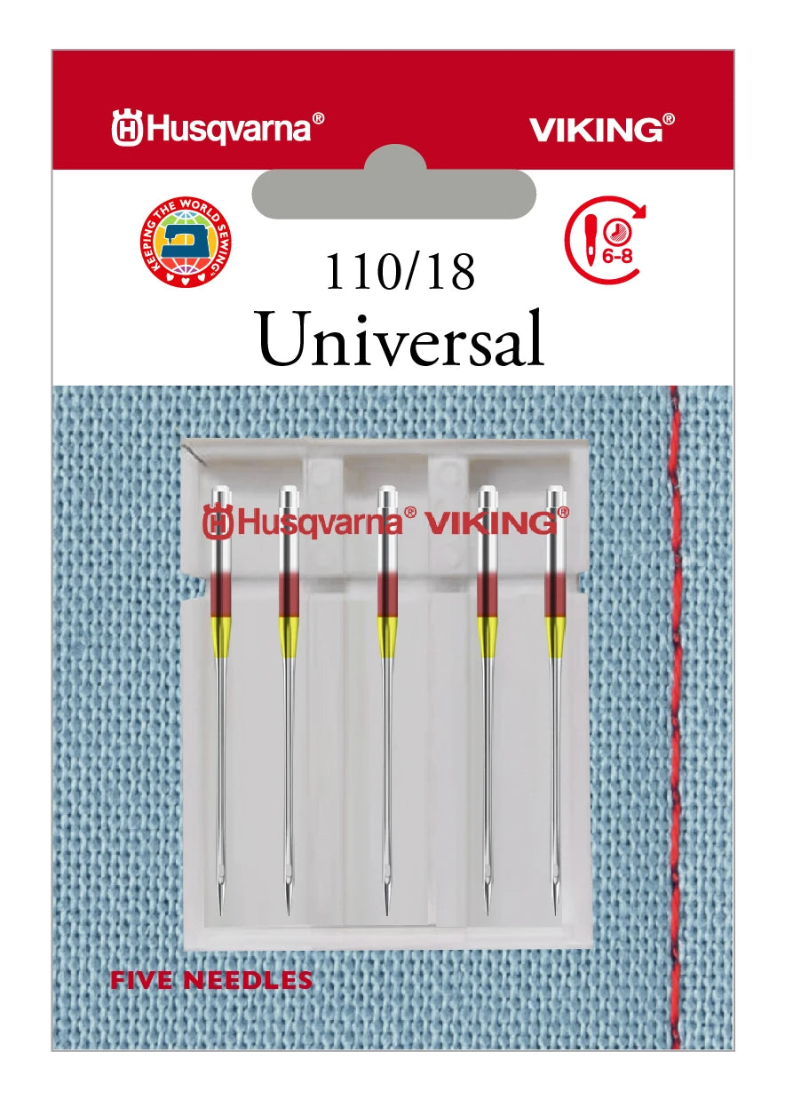 Husqvarna Viking Needles UNIVERSAL SIZE 110/18 5 - PACK (920691096)