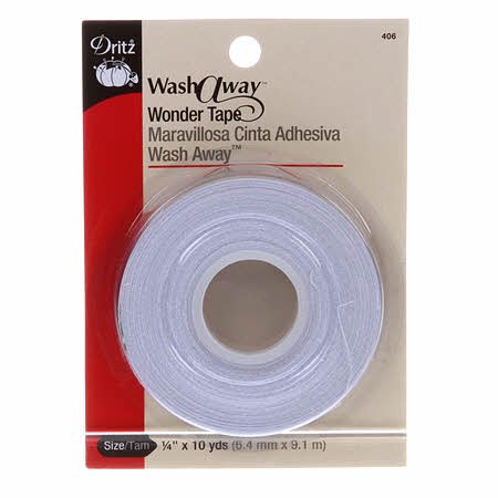 Wash - Away Wonder Tape 1/4" x 10yds (406) - Maple Leaf Quilting Company Ltd.