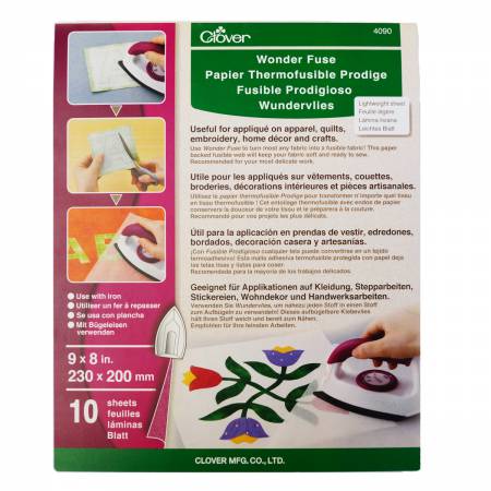 Wonder Fuse 9"x 8" Sheets 10ct (4090CV) - Maple Leaf Quilting Company Ltd.