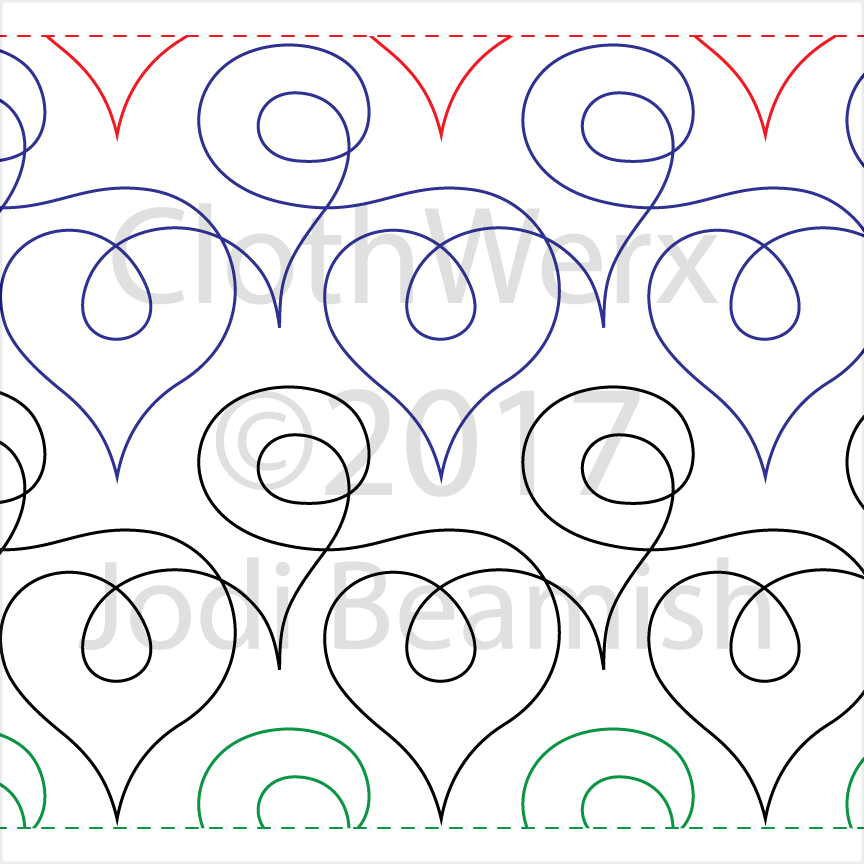 Loopy Over You – 6” Paper Pantograph
